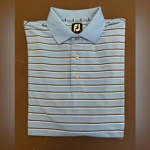 FootJoy Polo Men’s Large Blue White and Black Striped